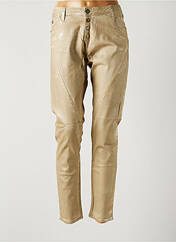 Pantalon droit beige LE TEMPS DES CERISES pour femme seconde vue