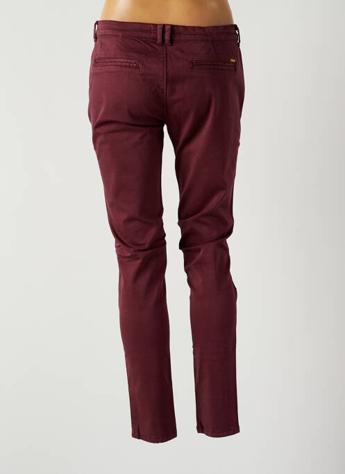 Pantalon chino rouge LE TEMPS DES CERISES pour femme