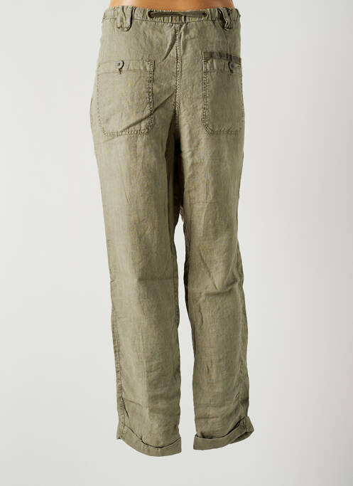 Pantalon droit vert LE TEMPS DES CERISES pour femme