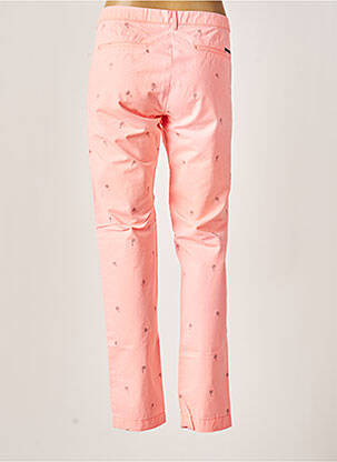 Pantalon chino tissage popeline taille normale rose MAISON SCOTCH femme