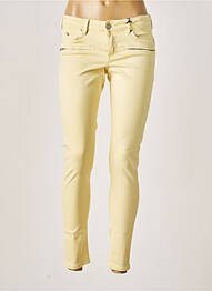 Jeans skinny stretch taille basse jaune MAISON SCOTCH femme