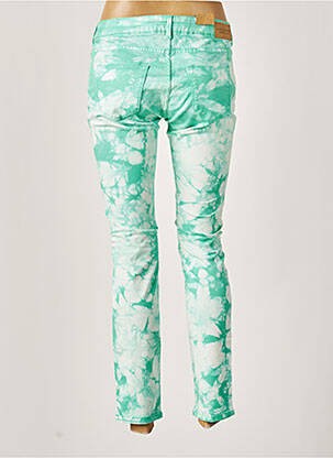 Pantalon 7/8 stretch taille basse vert MAISON SCOTCH femme