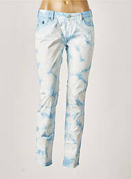 Pantalon slim taille basse taille basse bleu MAISON SCOTCH femme