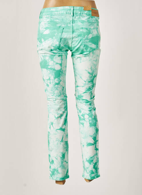 Pantalon 7/8 stretch taille basse vert MAISON SCOTCH femme
