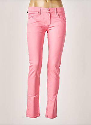Pantalon slim taille basse taille basse rose CHEAP MONDAY femme