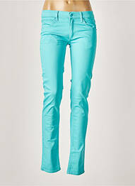Pantalon slim taille basse taille basse bleu CHEAP MONDAY femme
