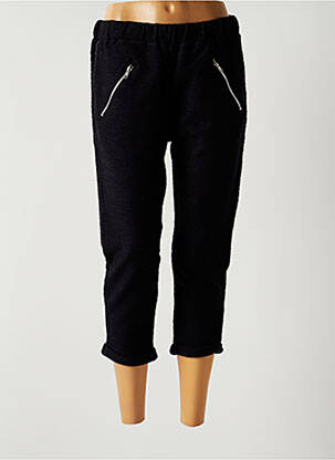Pantacourt stretch taille normale noir DEUX TWO femme