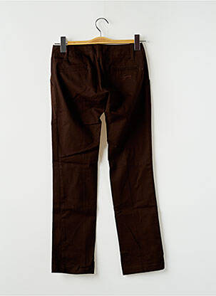 Pantalon 7/8 stretch taille basse marron SPIRIT OF GANG femme