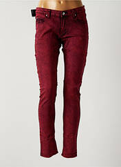 Jeans coupe slim rouge CHEAP MONDAY pour femme seconde vue