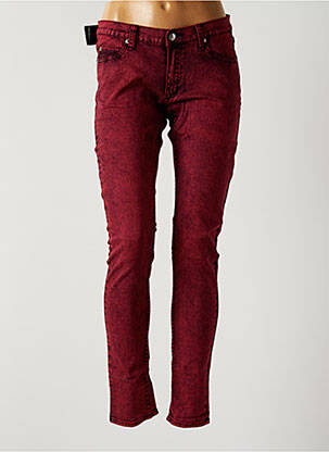 Jeans coupe slim rouge CHEAP MONDAY pour femme