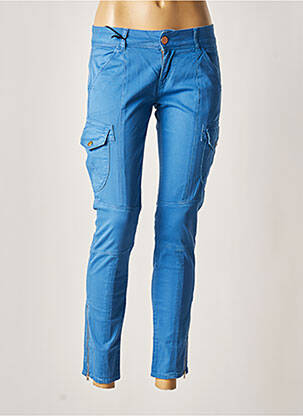 Pantalon 7/8 stretch taille basse bleu FIVE PM femme