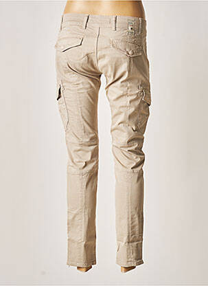 Pantalon 7/8 stretch taille basse beige FIVE PM femme