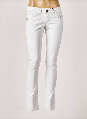 Pantalon slim stretch taille normale blanc FIVE PM femme