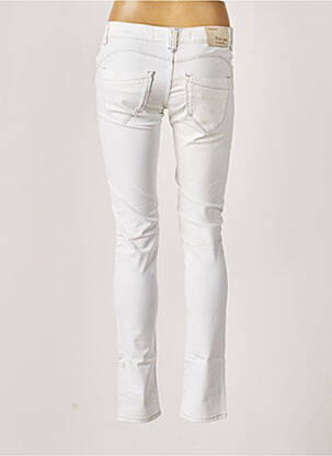 Pantalon slim stretch taille normale blanc FIVE PM femme