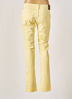 Pantalon slim taille basse taille basse jaune FIVE PM femme
