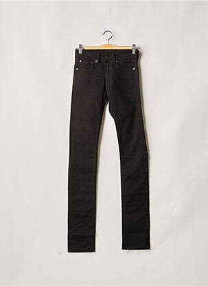Pantalon slim stretch taille normale noir HELLES femme