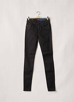 Jeans coupe slim broderie rivets taille normale noir LTB femme