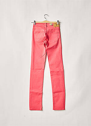 Pantalon slim broderie rivets taille normale rouge CIMARRON femme