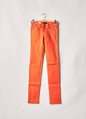 Pantalon slim stretch taille normale orange CIMARRON femme