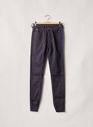 Pantalon slim broderie rivets taille normale bleu LE TEMPS DES CERISES femme