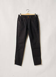 Pantalon droit stretch taille normale noir FIVE PM femme