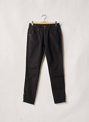 Pantalon droit stretch taille normale noir FIVE PM femme