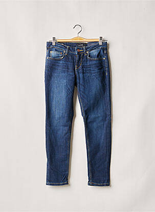 Jeans coupe slim broderie rivets taille normale bleu LTB femme