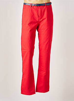 Pantalon chino stretch taille normale rouge SCOTCH & SODA homme