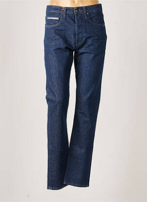 Jeans coupe droite taille haute taille haute bleu DONOVAN femme