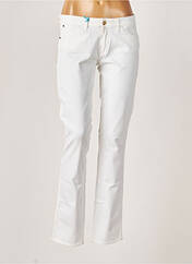 Jeans coupe slim blanc WRANGLER pour femme seconde vue
