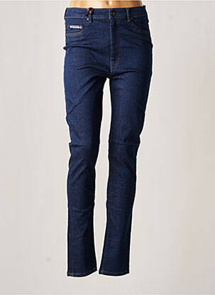 Jeans coupe slim broderie rivets taille normale bleu DONOVAN femme