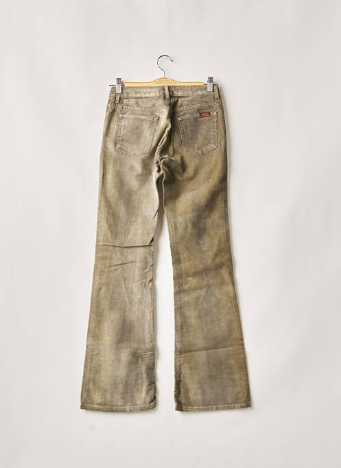 Jeans coupe droite vert TEDDY SMITH pour femme