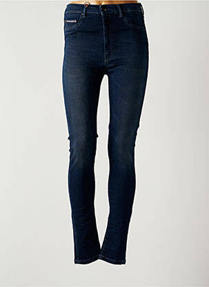Jeans coupe slim broderie rivets taille normale bleu DONOVAN femme
