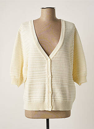 Gilet manches longues beige LEHO femme