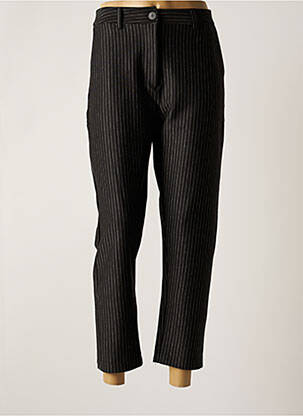 Pantalon droit stretch taille normale noir BANDITAS FROM MARSEILLE femme
