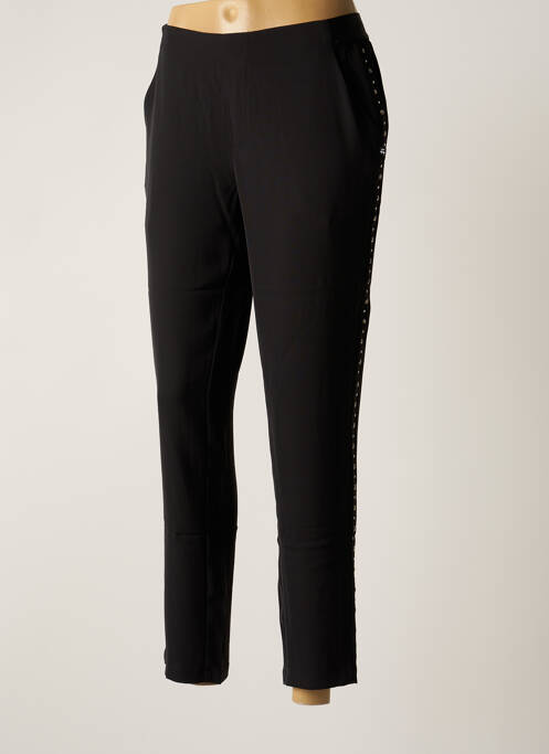 Pantalon chino noir LE TEMPS DES CERISES pour femme