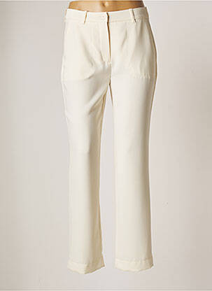 Pantalon droit beige BLEU BLANC ROUGE pour femme