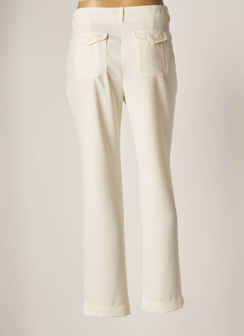 Pantalon droit beige BLEU BLANC ROUGE pour femme