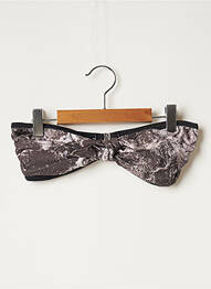 Haut de maillot de bain stretch haut bandeau gris JUNIQE femme