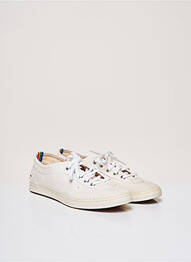 Baskets matière lisse talon plat jusqu'à 3cm blanc ONITSUKA TIGER femme