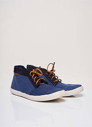 Baskets plateforme plateforme bleu VICTORIA homme