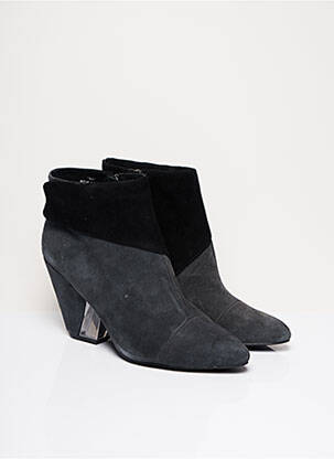 Bottines/boots bout pointu talon de 7 à 9cm gris CHOCOLATE SCHUBAR femme