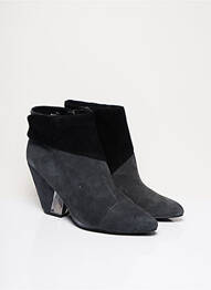 Bottines/boots bout pointu talon de 7 à 9cm gris CHOCOLATE SCHUBAR femme