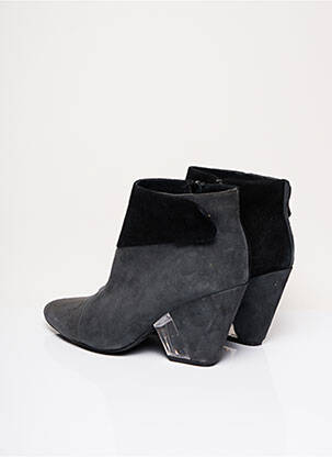 Bottines/boots bout pointu talon de 7 à 9cm gris CHOCOLATE SCHUBAR femme