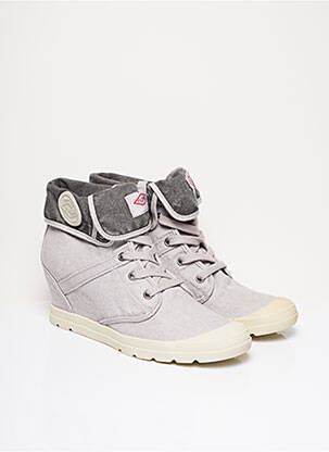 Bottines/Boots gris PALLADIUM pour femme