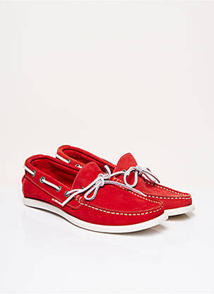 Chaussures bâteau type de semelle amortissante talon plat jusqu'à 3cm rouge U.S. POLO ASSN femme