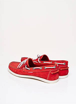 Chaussures bâteau nubuck talon plat jusqu'à 3cm rouge U.S. POLO ASSN femme