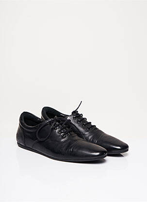Derbies tissage satiné talon plat jusqu'à 3cm noir SCHMOOVE femme