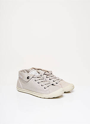 Baskets plateforme plateforme gris PALLADIUM fille