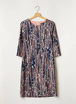 Robe mi-longue manches 3/4 manches 3/4 bleu WEINBERG femme